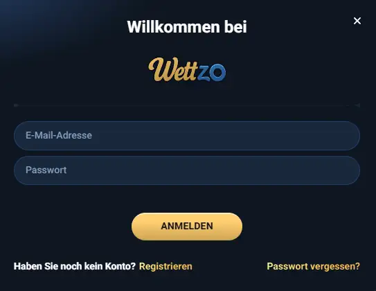 Wettzo Anmelden